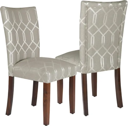 Miniatura 20 de HomePop Parsons - Silla de comedor, color gris (juego de 2)