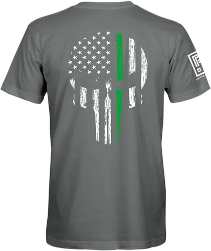 Miniatura 2 de American Flag Skull Service - Camiseta patriótica para hombre
