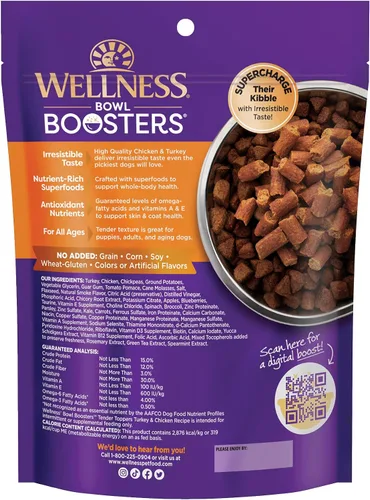Miniatura 2 de Wellness Bowl Boosters Tender Toppers - Decoración de comida para perros para razas pequeñas, medianas y grandes, sin granos, natural, receta