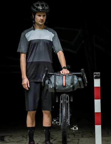 Miniatura 4 de Protective Jersey de ciclismo MTB para hombre con un ajuste relajado - Café carbonizado reciclado