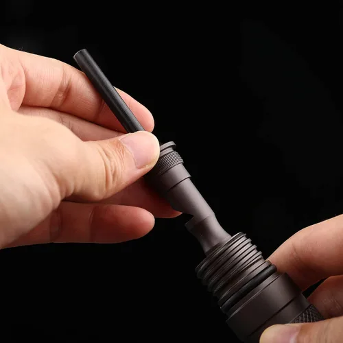 Miniatura 6 de aiGear Bastón de senderismo de alta calidad mecanizado CNC para exteriores con herramientas sólidas y duraderas, silbato y brújula