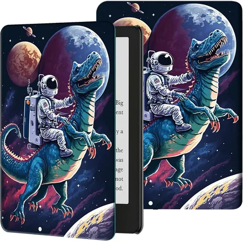 Miniatura 41 de Funda para Kindle de 6 pulgadas (11.ª generación, versión 2024/2022) delgada de piel sintética, ajustable, multiángulo, Smart Shell con función