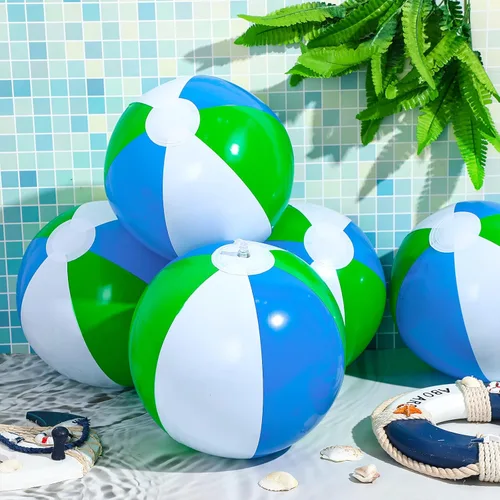 Miniatura 4 de Talltalk Paquete de 80 bolas de playa inflables de 12 pulgadas a granel para niños, pelota de piscina de verano, recuerdos de fiesta en la playa