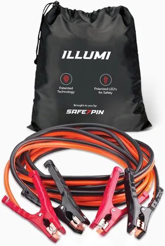 Miniatura 10 de Safe Start Cable de puente Cables de puente resistentes para camiones, SUV Arrancador de auto rescate Conexión rápida, luces integradas