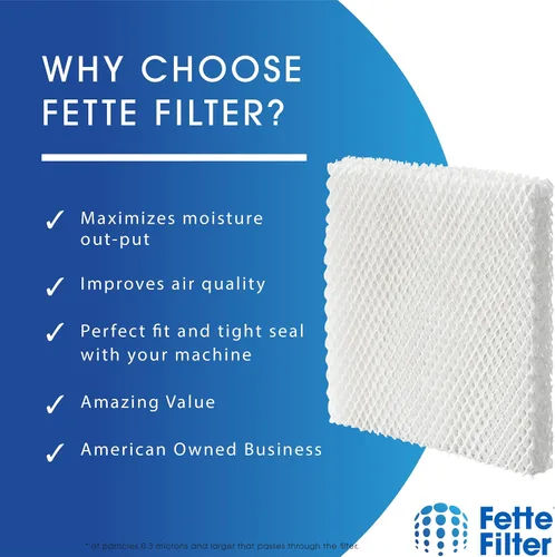 Miniatura 5 de Fette Filter - Filtro T Humidificador Absorción Filtros Compatible con Honeywell HFT600T HFT600PDQ para Honeywell Tower Humidifier HEV615 Series &