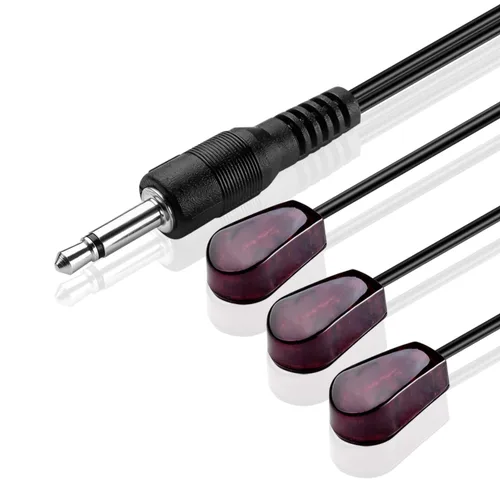 TNP - Cable emisor de infrarrojos IR de 10 pies - Cable infrarrojo de 0.138 in Jack de triple cabeza para sistema repetidor IR Xbox One Receptor AV