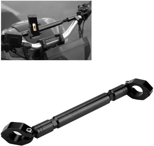 Miniatura 4 de Barra de equilibrio de motocicleta, universal de 0.866 in de aleación de aluminio barra transversal manillar moto reforzar palanca Accesorios (negro)