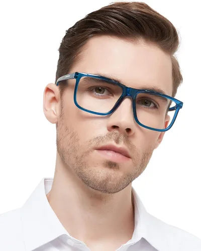 Miniatura 10 de MARE AZZURO Gafas de Lectura Cuadradas Grandes +1.0 para Hombre Lectores Grandes Cara Grande 1.0 1.25 1.5 1.75 2.0 2.25 2.5 2.75 3.0 3.5 4.0 5.0 6.0