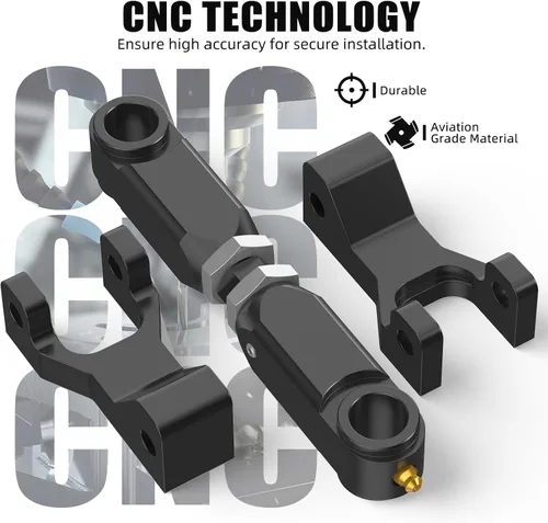 Miniatura 6 de NICECNC Kit de descenso delantero y trasero negro para ATV Compatible con Yamaha Raptor 660 660R YFM660R Raptor 700 700R YFM700 Raptor350