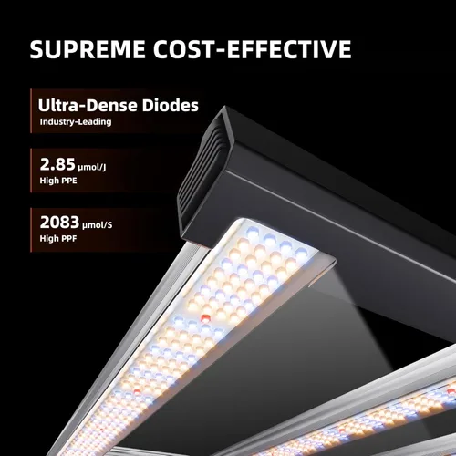 Miniatura 2 de Spider Farmer G7000 - Luces LED de crecimiento rentables de 730 W, cobertura de 5 x 5 pies, lámpara de cultivo LED estilo barra comercial