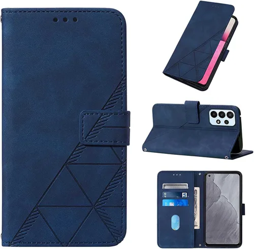 LEMAXELERS Funda tipo cartera para Galaxy A23 5G, Samsung A23 5G con tapa magnética de piel sintética con tarjetero, funda protectora a prueba de
