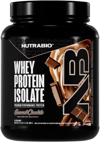 Miniatura 21 de NutraBio 100% Aislado de Proteína de Suero en Polvo, 25g de Proteína con Perfil Completo de Aminoácidos, Libre de Soja y Gluten, Proteína de Suero