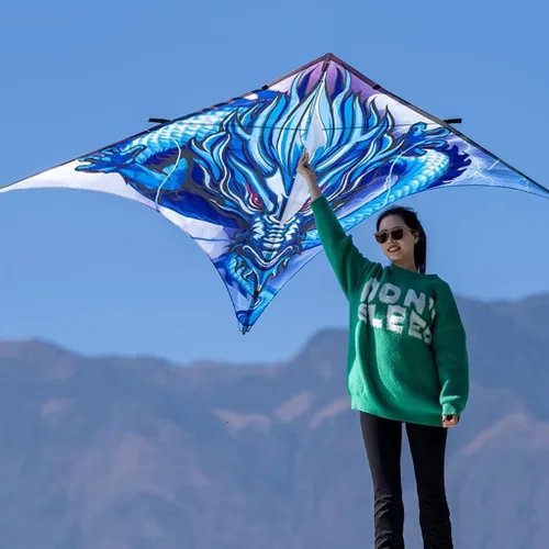 Miniatura 3 de Kites - Cometa gigante de playa para adultos, muy fácil de volar, adecuada para niños y adultos, para la playa/fiesta de kite/campo/parque