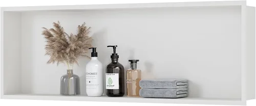 Miniatura 15 de Neodrain Nicho de ducha empotrado, gabinete de almacenamiento de baño, tamaño interior de 12 x 12 pulgadas, inserto de nicho de pared de baño