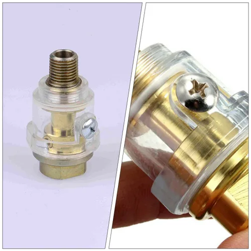 Miniatura 5 de 6 unids a línea de acceso práctico FRL Mini en- Lubricador Aplicaciones Sistema Compresor Aire engrasador de pulgadas en línea para Bsp hembra