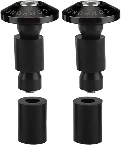 Fydun Tapón deslizante para manillar de motocicleta para Racing ATV Offroad 0.866 in 7/8inch (negro)