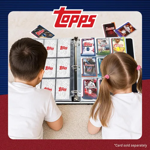 Miniatura 6 de Topps Carpeta para Baloncesto - Carpeta de 9 bolsillos para Tarjetas de Intercambio, Material Premium Duradero, 35 Páginas de Carga Superior