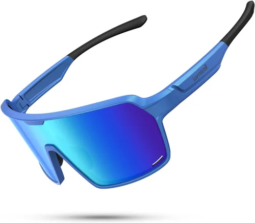 Miniatura 8 de Lamicall Gafas de sol deportivas polarizadas de tamaño XL para hombres y mujeres, gafas de sol grandes con protección UV400, para correr, ciclismo