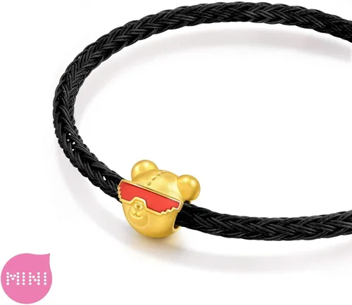 Miniatura 7 de CHOW SANG SANG 999 - Pulsera de oro macizo de 24 quilates con dije de oso para mujer, 93883C, Metal, no conocido