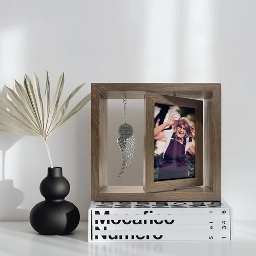 Miniatura 7 de Besoamo Marco de fotos conmemorativo de 4 x 6, regalos de condolencias por pérdida de un ser querido, regalos conmemorativos por pérdida de mamá