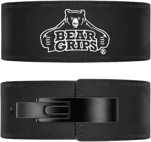 Bear Grips 10mm Suede Leather Lever Weight Lifting Belt, Perfect for Gym, Squats, Weights, For Men and Women, Gym Accessories, Powerlifting Belt,