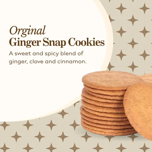 Miniatura 3 de Nyakers Galletas de jengibre suecas originales 26.4 OZ. Galletas de jengibre en lata de correo botánico segura