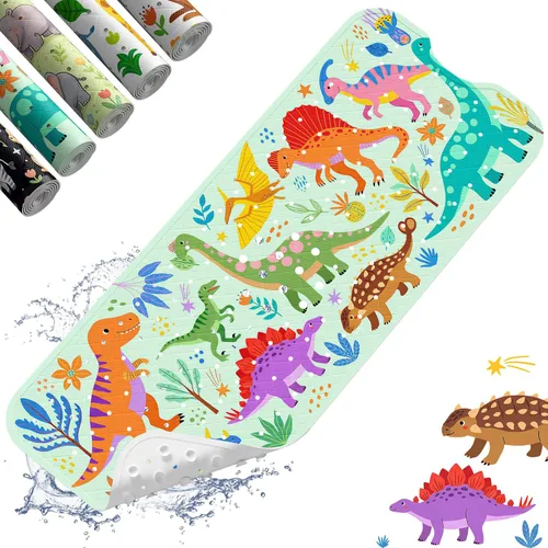Miniatura 23 de XIYUNTE Alfombra de Baño para Bebé para Bañera Antideslizante Alfombra de Baño para Niños - 40''x16'' Extra Larga Alfombra de Bañera para Bebé