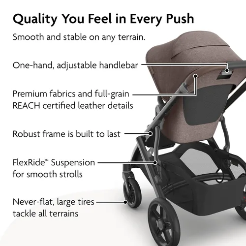 Miniatura 5 de UPPAbaby Vista V3 Cochecito convertible individual a doble para bebé y niño, más de 30 configuraciones, compatible con asiento de automóvil, Owen