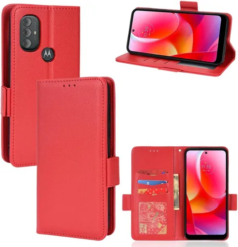 Miniatura 282 de Funda de piel sintética compatible con Motorola Moto E22 4G, funda de piel sintética compatible con Motorola Moto E22i 4G, color negro