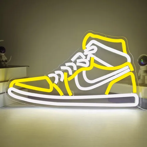 Miniatura 9 de Letrero de neón para zapatos deportivos, letreros de neón para pared, regulables, luces LED de neón para dormitorio, hombre, cueva, hogar, fiesta