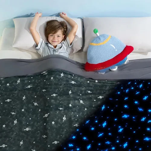 Miniatura 16 de Manta refrescante que te mantiene fresca en el verano caluroso, manta de tamaño individual o bebé de 51 x 67 pulgadas para adultos, niños y bebés