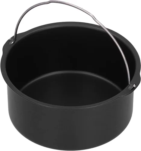 Miniatura 8 de BORDSTRACT Accesorios de barril para freidora de aire, sartén para cupcakes de 6 pulgadas, 7 pulgadas, 8 pulgadas, herramienta para hornear pasteles