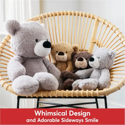 Miniatura 10 de GUND Peluche de oso de peluche, marrón chocolate, 13.5 pulgadas Gris
