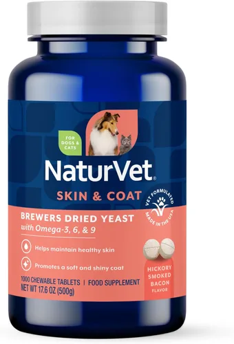 Miniatura 11 de NaturVet Brewers Fórmula de Levadura Seca con Sabor a Ajo Más Vitaminas para Perros y Gatos, Polvo, Fabricado en los Estados Unidos con Ingredientes