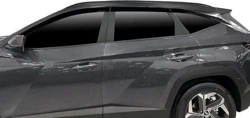 Miniatura 4 de AUTOCLOVER - Juego de 6 protectores de lluvia con cinta adhesiva para Hyundai Tucson 2022 2023 2024 2025 / deflectores de ventana, persianas