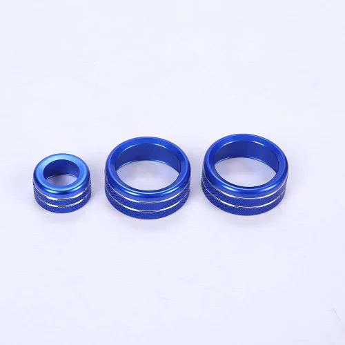 Miniatura 7 de YIWANG Aleación de aluminio car styling aire acondicionado Perillas de audio Circle Trim 3 unids para BMW 1 2 3 4 Series F30 F34 F46 GT X1 F47 F48
