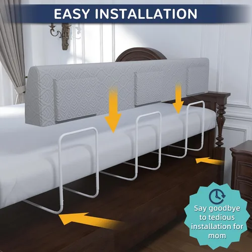 Miniatura 4 de FigTime Protector de cama para niños pequeños, riel de cama de espuma para niños pequeños, protector de riel de cama para niños pequeños, riel