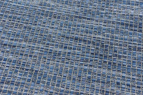 Miniatura 10 de Unique Loom Collection Alfombra de Área Plana Casual de Transición Sólida Jaspeada para Interiores/Exteriores (Pasillo 2' x 6' 1", Azul/Azul Marino)