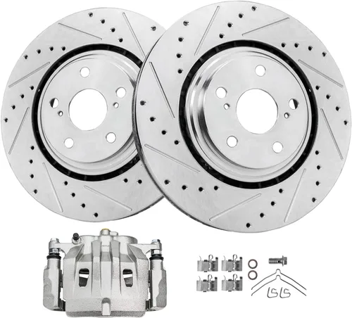 Miniatura 25 de Detroit Axle - Rotores de freno delanteros para Honda Accord Civic Element Fit Insight CSX ILX Rotores de freno de disco Reemplazo de rotores