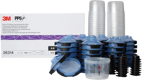 Miniatura 21 de 3M PPS 2.0 Kit de taza, tapas y forros para pistola pulverizadora, 26301, estándar, 22 onzas, filtro de 125 micrones, uso para automóviles, muebles