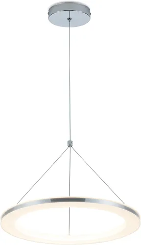 Miniatura 9 de CHYING Lámparas colgantes LED para isla de cocina, lámpara de araña de anillo moderno de 11.8" 15W, luz cálida blanca, lámpara colgante de techo
