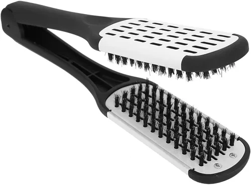 Peine Alisador De Cabello Cepillo Doble Cara Para Planchar Palo Plastico El Pelo Alisador De Cabello Pinzas V Peine Plancha Profesional En Forma C