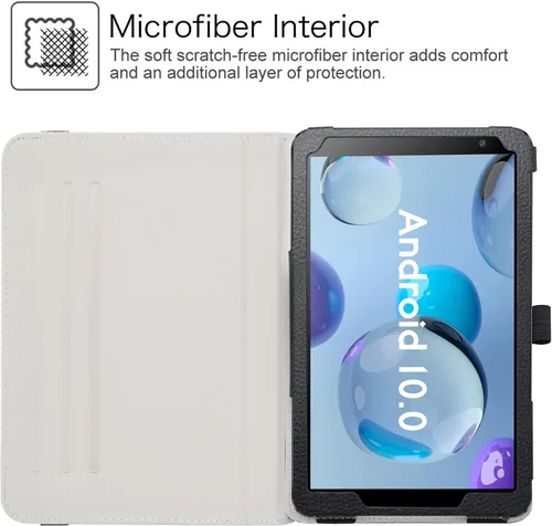 Miniatura 4 de LiuShan Funda de poliuretano con rotación 360 para DIALN X8 Ultra/Vortex Tab 8 4G/Foxx T8 Plus/Sky Devices Elite T8/Elite Octa/MAXWEST Nitro 8/Astro