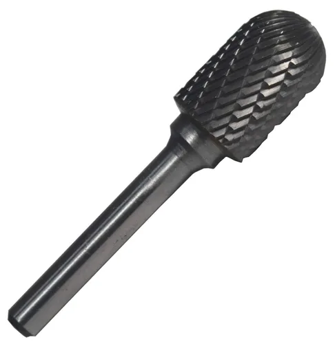 Miniatura 56 de Drill America SA-1 Rebaba de carburo/lima giratoria cilíndrica de doble corte para amoladora de troquel de 1/4" de diámetro x 5/8" de longitud