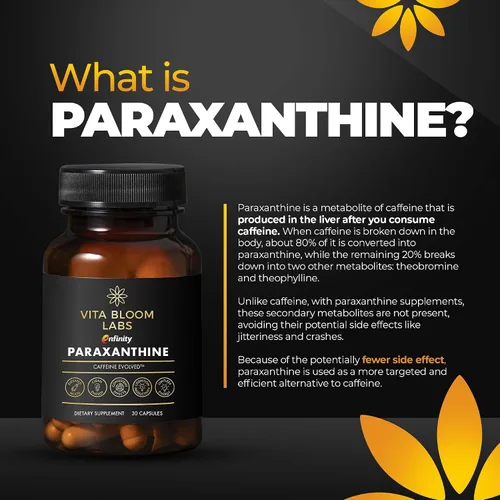 Miniatura 4 de Enfinity Cápsulas de Paraxantina, Energía Limpia y Concentración, Alternativa a la Cafeína 200 mg por Cápsula 30 Cápsulas por Botella