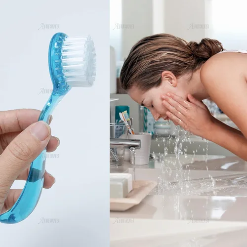 Miniatura 8 de AUEAR, Paquete de 4 cepillos faciales para limpieza y limpieza facial con tapa para mujeres y niñas, lavado y masaje de maquillaje