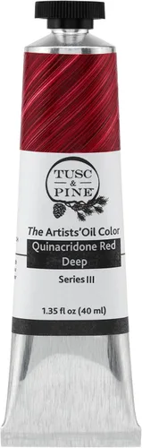 Miniatura 73 de Tusc & Pine Pintura al óleo Artist – Alizarin Crimson, 1.4 fl oz, sin amarilleo, consistencia rica y cremosa, carga máxima de pigmento, pinturas al