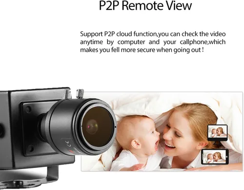 Miniatura 5 de HD 5MP pequeña cámara de seguridad IP IP POE, lente de zoom manual de 0.110-0.472 in, visión remota P2P, video CCTV, POE, mini cámara de vigilancia