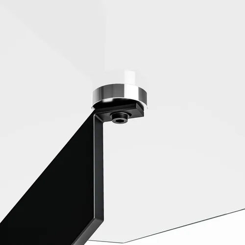 Miniatura 6 de Mesa de centro de vidrio templado con patas de metal, mesa rectangular moderna para sala de estar en casa, oficina, sala de estar