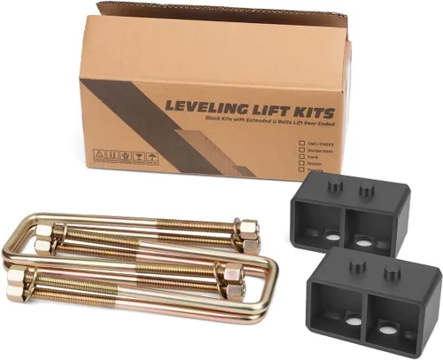 Miniatura 8 de Dynofit - Bloques de elevación traseros de 3 pulgadas para Ford F150 2WD 4WD 2004-2020, kit de bloque de elevación y pernos en U cuadrados